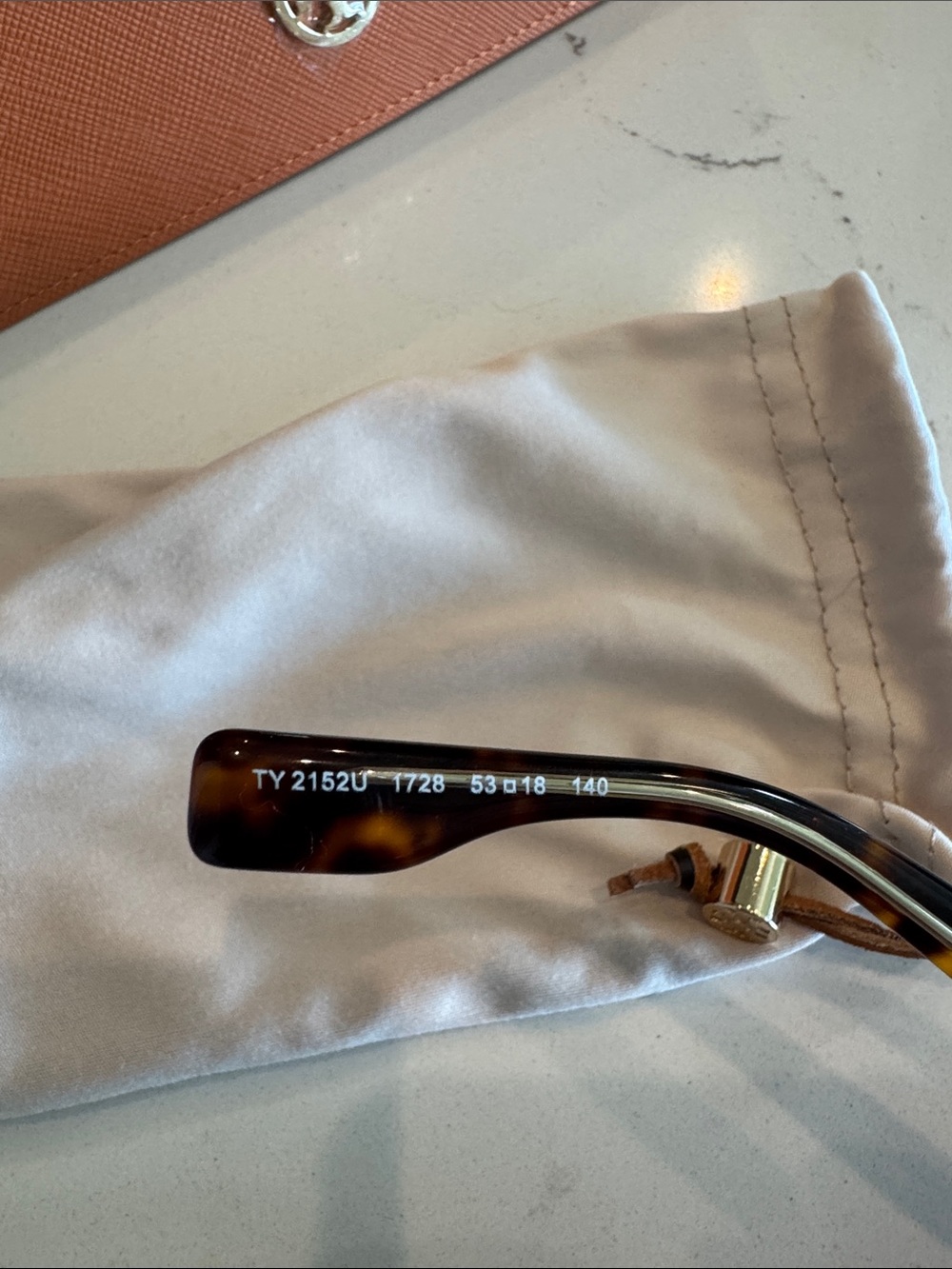 Tory Burch Tortoiseshell Cat-Eye Glasses with Brown Case - Picture 8 of 8